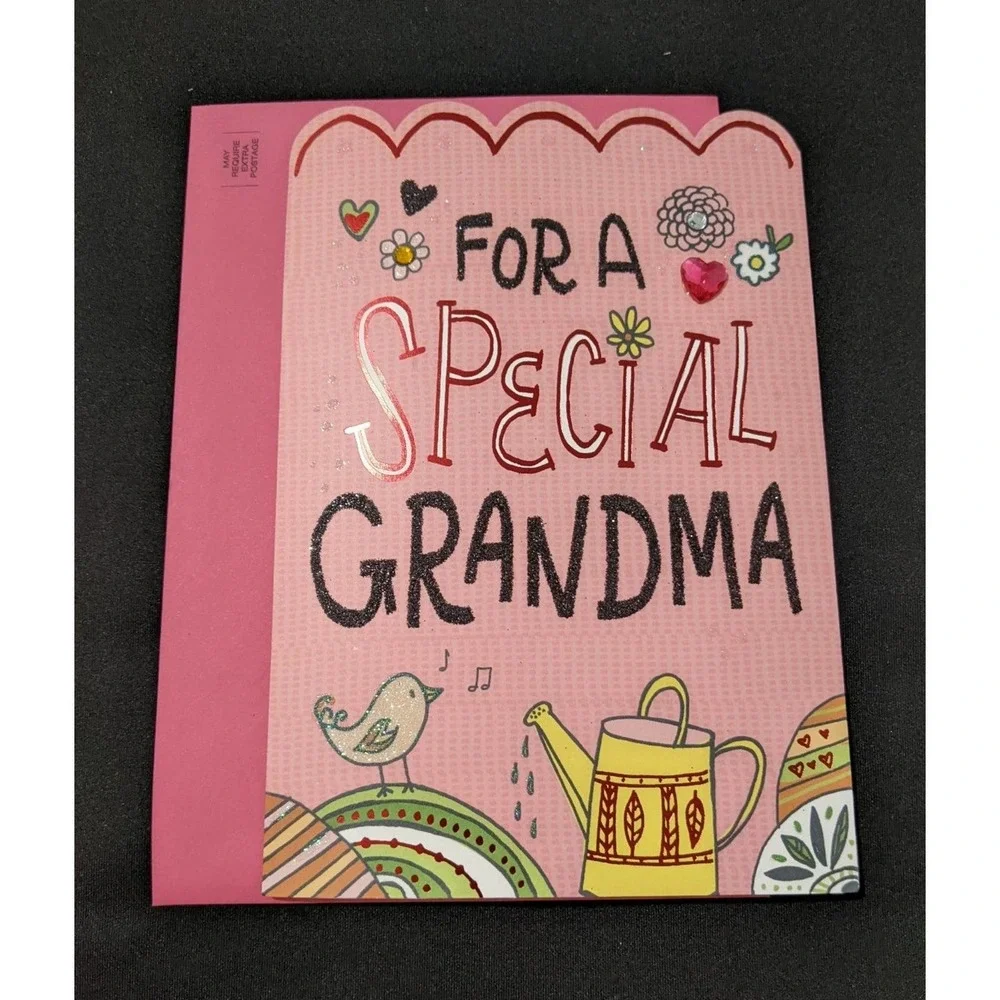 2 x 3D balloon pop up New Hallmark mother's day card special Grandma